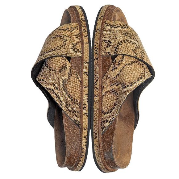 Free People Sidelines Footbed Sandals in Snake Print | 9 - Picture 4 of 8